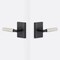 Sure-Loc Hardware Sure-Loc Hardware Levanto Privacy Rosette, Flat Black, Knurled Grip in Nickel LV102 FBL GRIP-KN NI - alternate 1